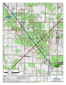 Hildreth Compressor Station, Suwannee County, Florida, in Alternatives, by Sabal Trail Transmission, for FERC Docket No. PF14-1-000, 15 November 2013, converted by SpectraBusters
