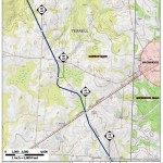 Bronwood, Terrell County, Georgia, in General Project Description, by SpectraBusters, for FERC Docket No. PF14-1-000, 15 November 2013, converted by SpectraBusters