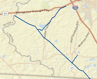 in NPMS Public Map Viewer, in Southern Natural Gas pipeline through Lowndes County, Georgia, by John S. Quarterman, for SpectraBusters.org, 9 February 2014