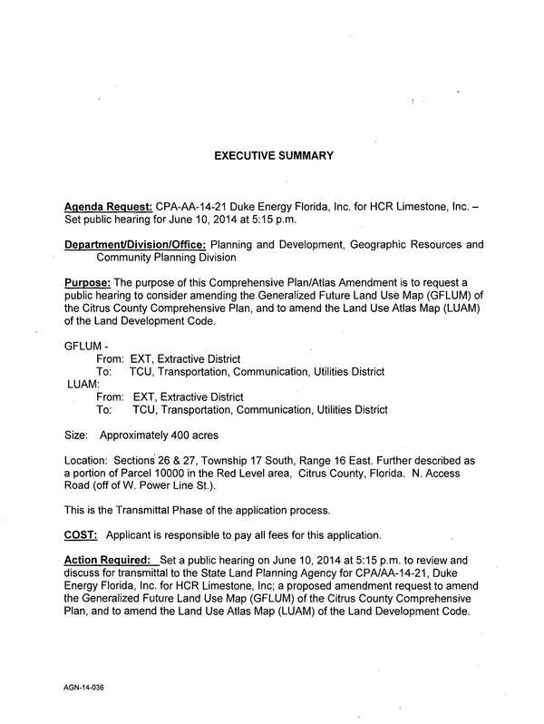 600x798 Executive Summary, in Re-designation to TCU, Transportation, Communication, Utilities District, by Duke Energy, for SpectraBusters.org, 27 May 2014
