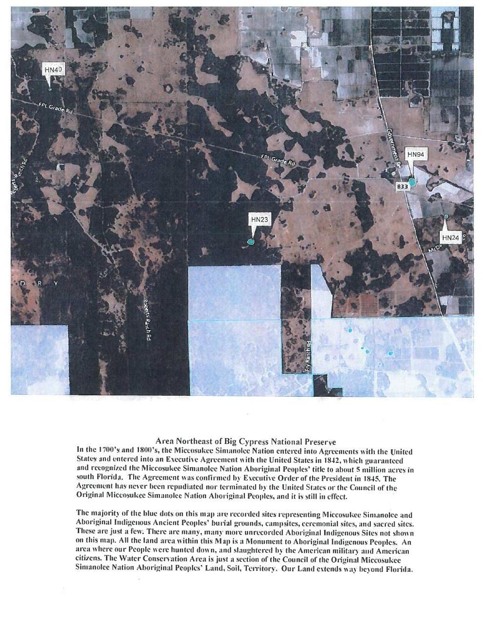1000x1275 Area Northeast of Big Cypress National Preserve, in Council of the Original Miccosukee Simanolee Nation, by John S. Quarterman, for SpectraBusters.org, 21 November 2013