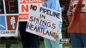 300x169 No Pipeline in Springs Heartland, in Stills from WALB about Leesburg pipeline hearing, by John S. Quarterman, for SpectraBusters.org, 10 July 2014