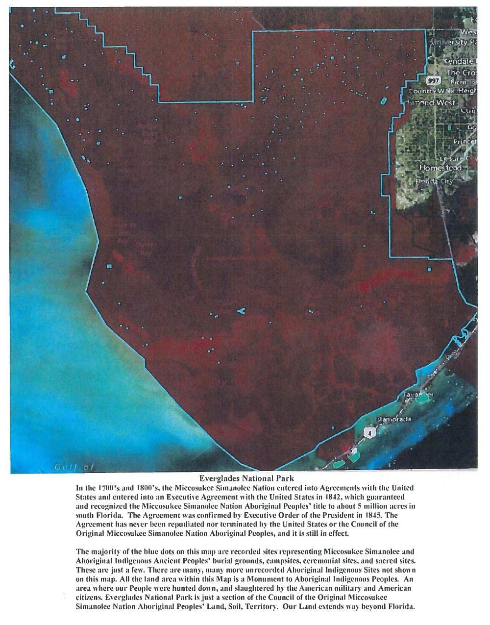 1000x1275 Everglades National Park, in Council of the Original Miccosukee Simanolee Nation, by John S. Quarterman, for SpectraBusters.org, 21 November 2013