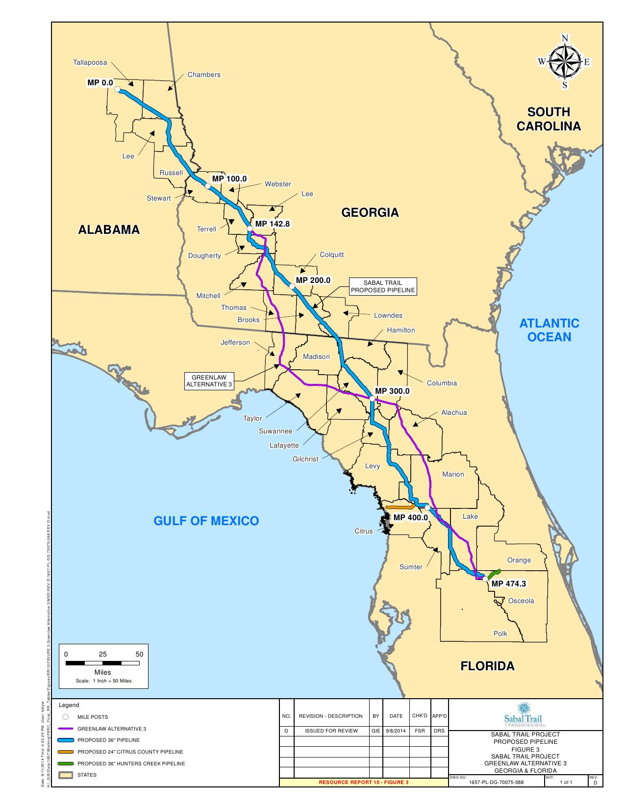 1275x1650 GreenLaw Alternative 3, in Response to FERC directive of 26 August 2014, by Sabal Trail Transmission, for SpectraBusters.org, 15 September 2014