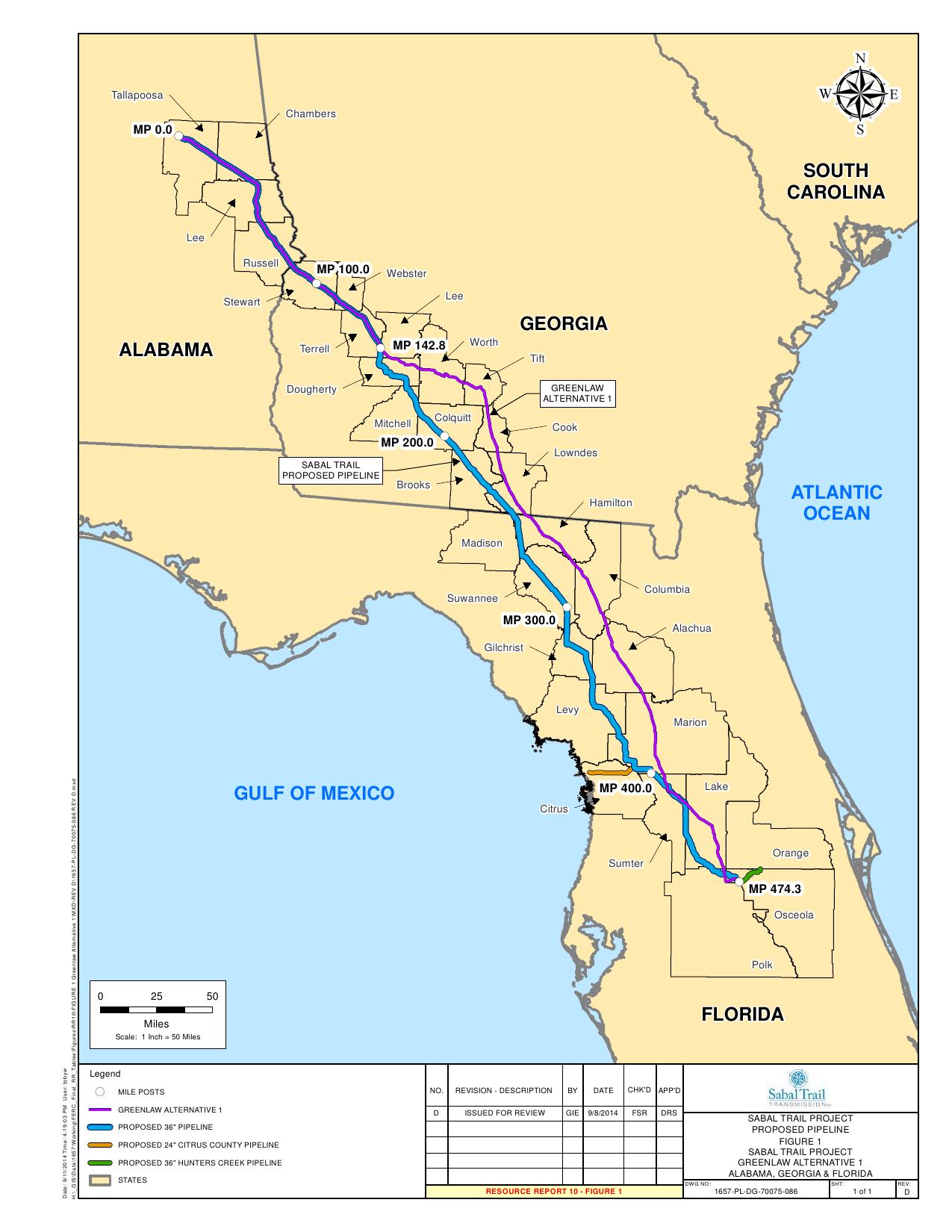 1275x1650 GreenLaw Alternative 1, in Response to FERC directive of 26 August 2014, by Sabal Trail Transmission, for SpectraBusters.org, 15 September 2014