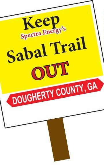 362x573 Keep Spectras Sabal Trail Out, Dougherty County, GA, in Silent Protest to Keep Sabal Trail out of Dougherty County, GA, by John S. Quarterman, for SpectraBusters.org, 17 July 2015