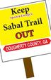 72x114 Keep Spectras Sabal Trail Out, Dougherty County, GA, in Silent Protest to Keep Sabal Trail out of Dougherty County, GA, by John S. Quarterman, for SpectraBusters.org, 17 July 2015