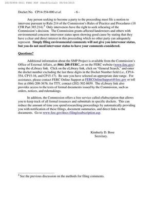 300x388 Motions to intervene, in Notice of Availability of Draft Environmental Impact Statement, by FERC, for SpectraBusters.org, 4 September 2015