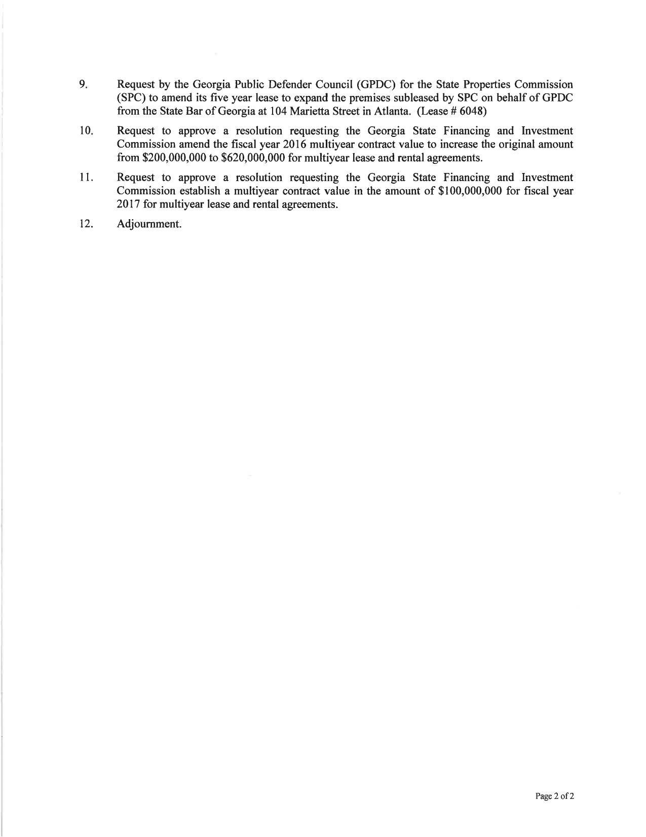 1275x1650 Agenda page 2, in Meeting, by State Properties Commission, for SpectraBusters.org, 21 October 2015